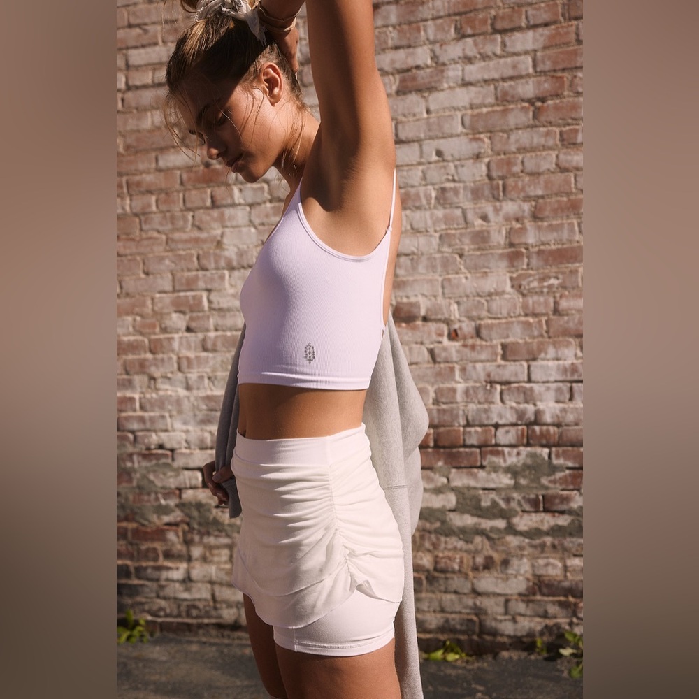 NWT FP Movement Little Bit of Love Skort in white / size M